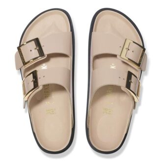 Arizona ドロップレットバックル ナチュラルレザー パテント