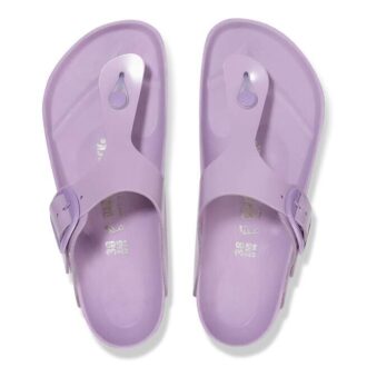 Gizeh Big Buckle ナチュラルレザー パテント ハイシャイン クロッカス