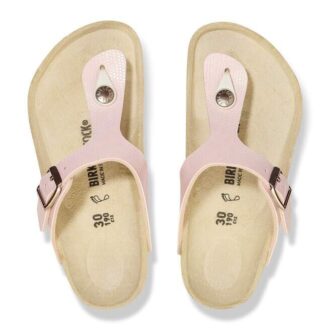 Gizeh Kids Bs Birko-Flor エンボス加工 光沢のあるライトローズ