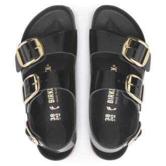 Milano Big Buckle ナチュラルレザー パテント