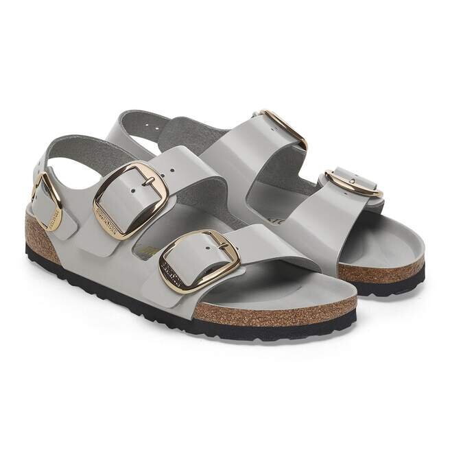 Milano Big Buckle ナチュラルレザー パテント Milano Big Buckle ナチュラルレザー パテント